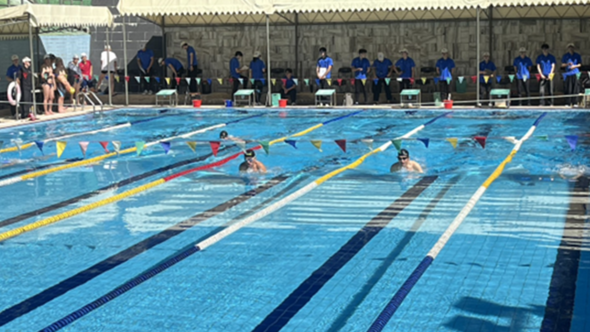 1107男子50公尺蛙式預賽於明志科技大學游泳池圖片